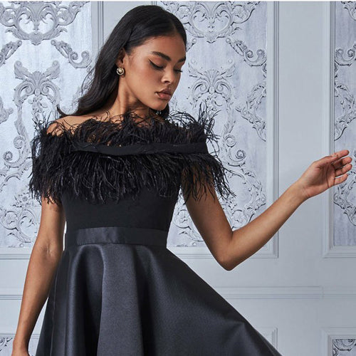 Feather Dresses: Become the Queen of Party Season