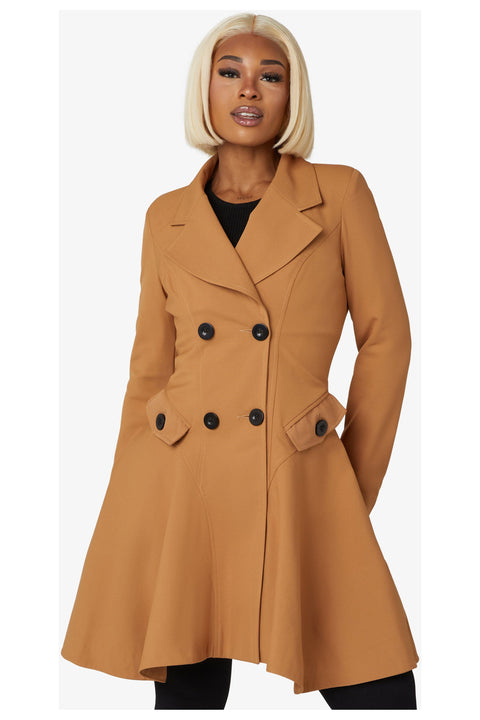 Spring Summer Fit And Flare Skater Coat by De La Creme Fashions