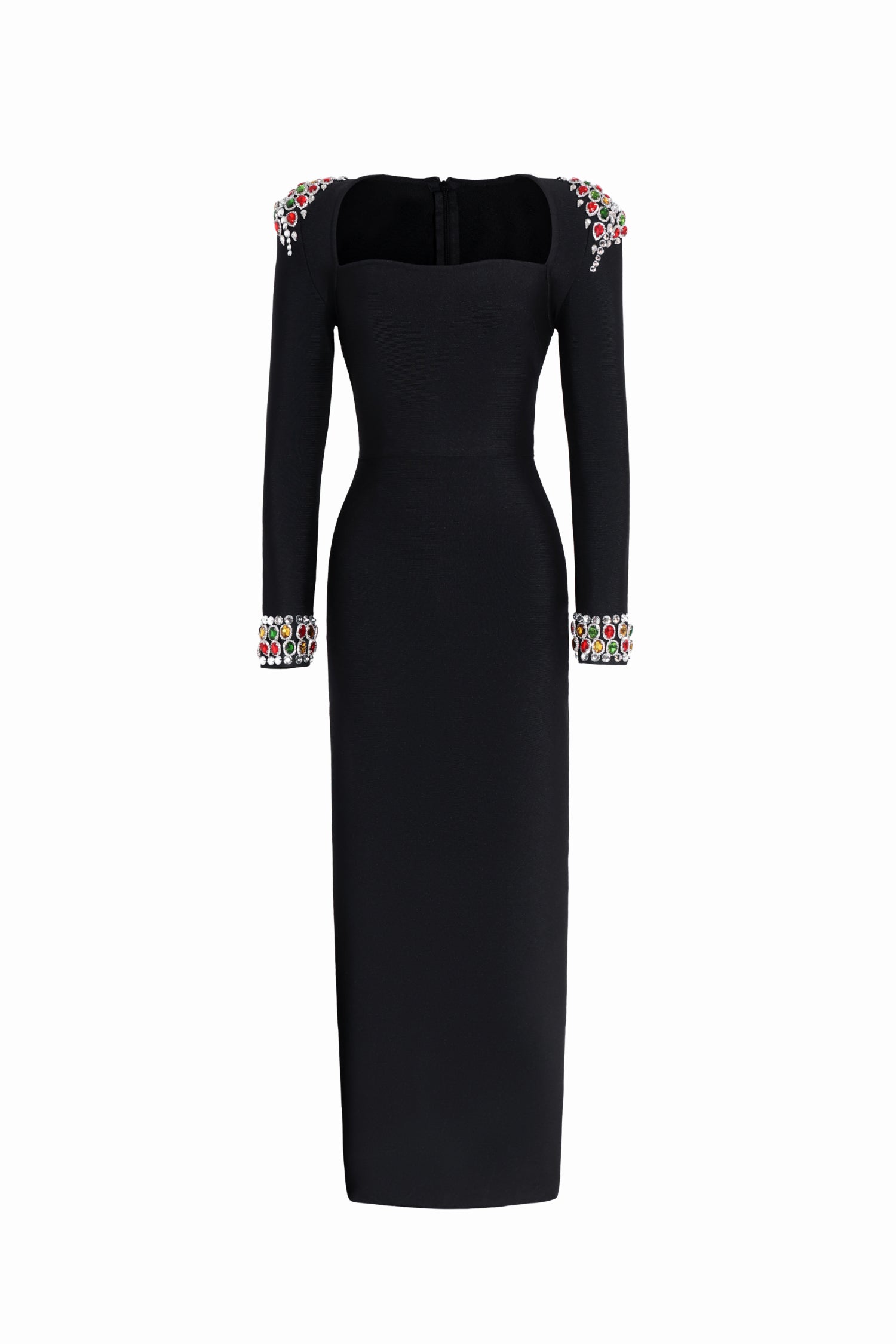 Niaca Rhinestones Bandage Midi Dress D240701434