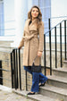 Double Second Wool Blend Wrap Coat