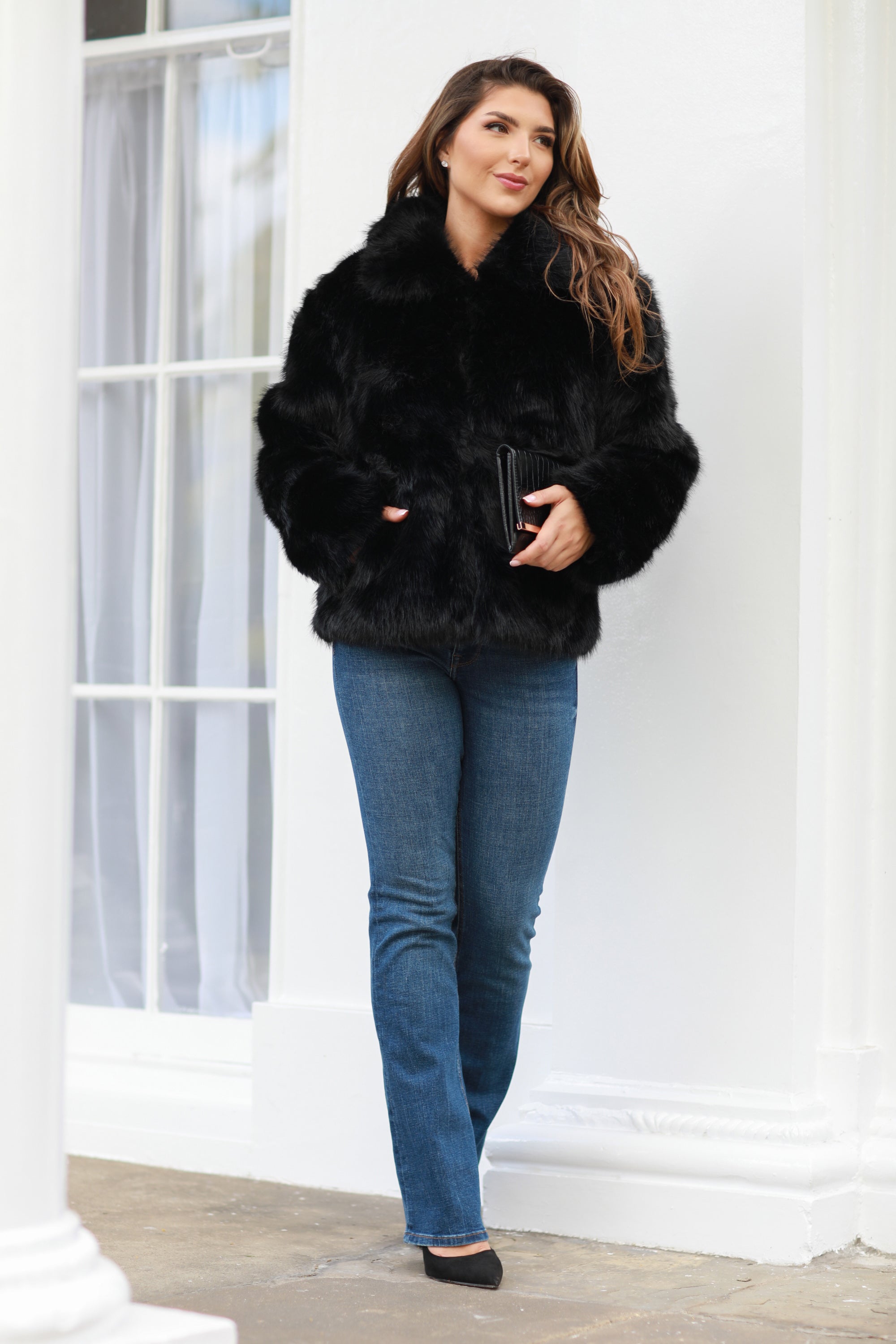 Faux Soft Fur Jacket OU0000551