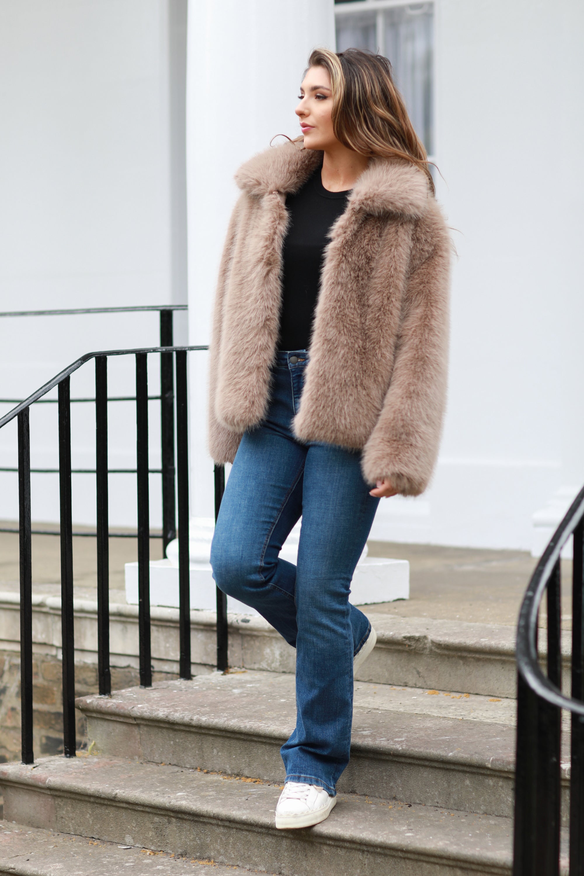 Faux Soft Fur Jacket OU0000548