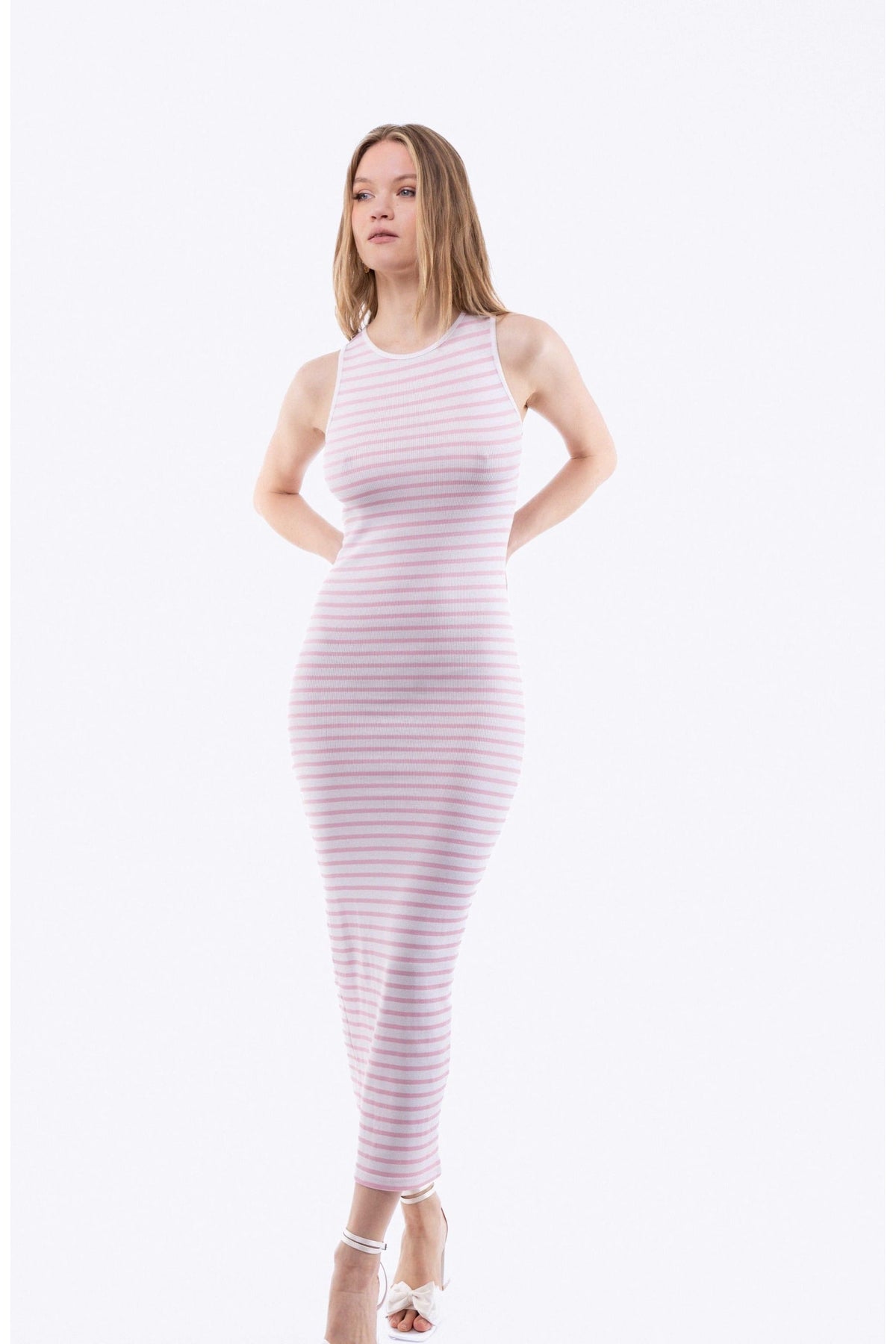 Stripe Racer Midi Dress 5056706828573