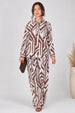 Cream And Chocolate Geo Print Co-ord Set by LOVE SUNSHINE