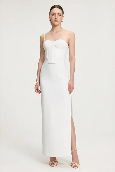 Corset Style Crepe Maxi Dress by Skye&Iris