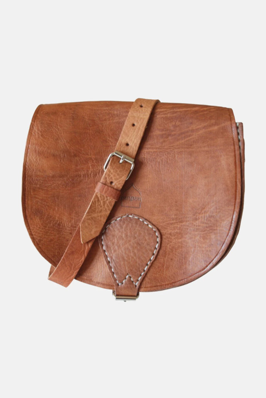 The Temara Large Saddle Bag In Tan 2005