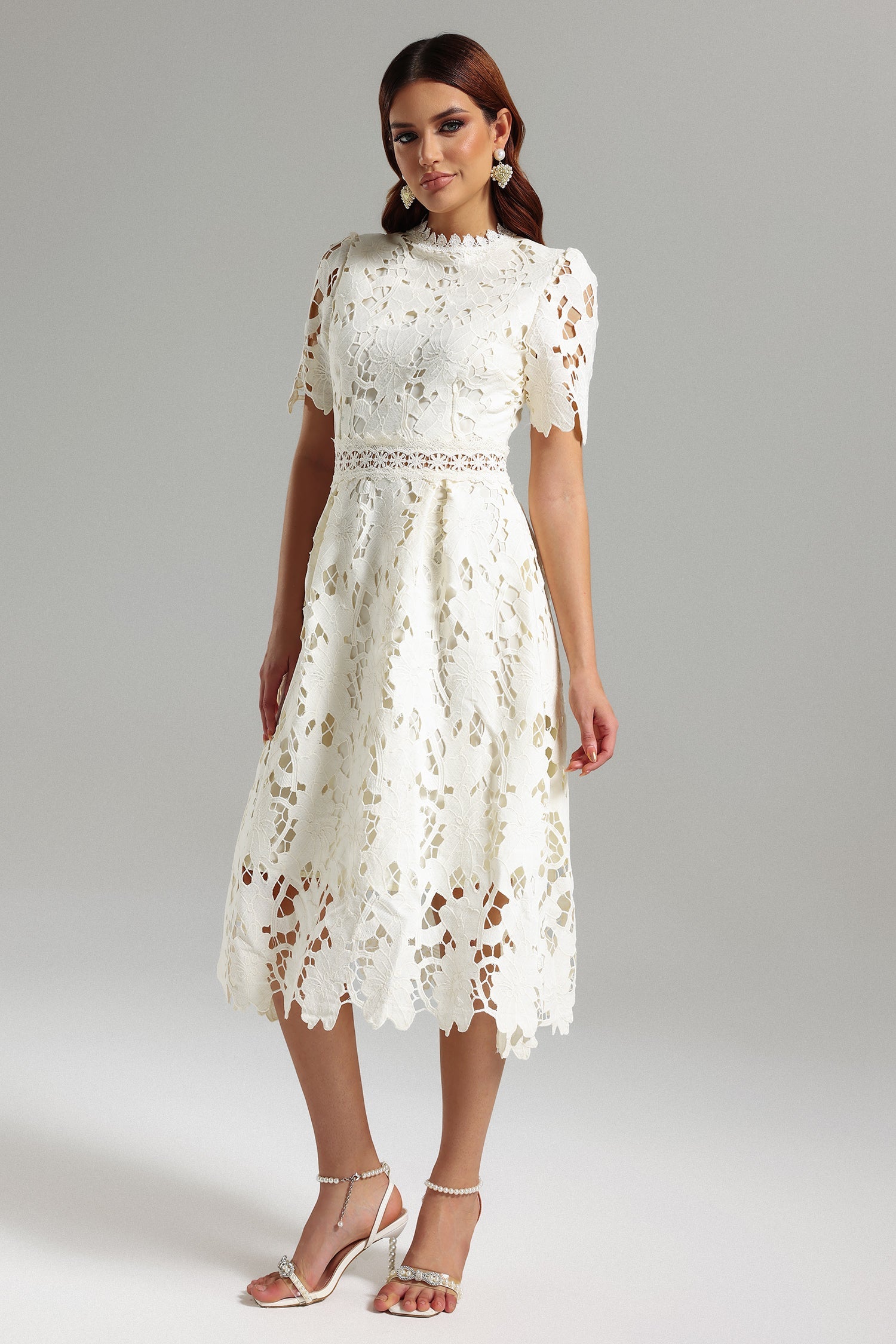Jaca Lace Midi Dress C240300605