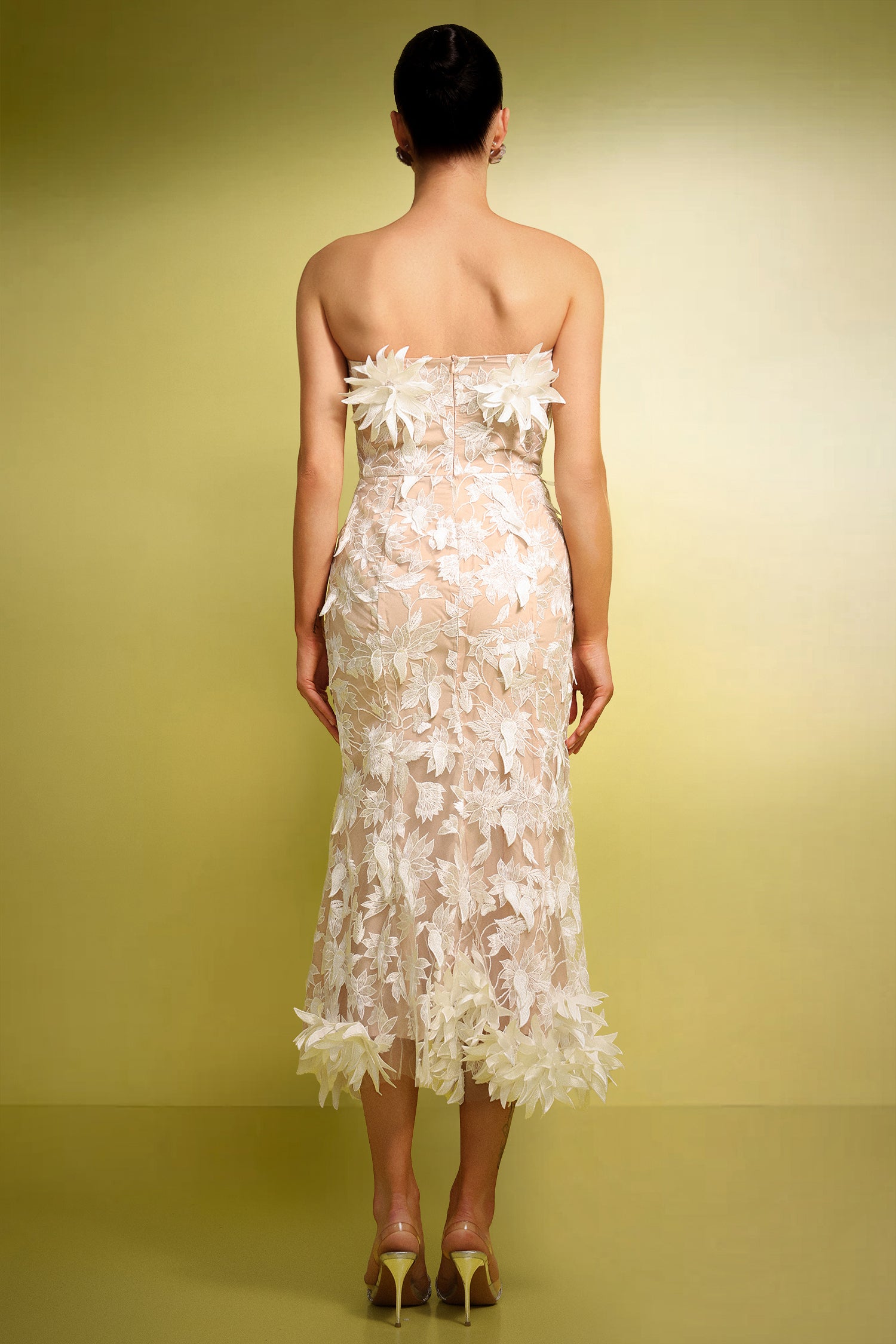 Kater Sleeveless Flowers Lace Maxi Dress D250401524