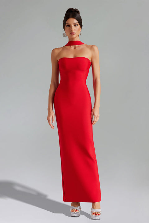 Rosee Sleeveless Bandage Maxi Dress by Bella Barnett