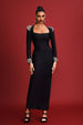 Niaca Rhinestones Bandage Midi Dress by Bella Barnett