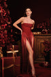 Valentina Strapless Fringe Dress by Bella Barnett