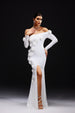 Nerlii Flower Off Shoulder Maxi Dress by Bella Barnett