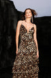 Zambezi Deep-V Sleeveless Ruffled Backless Maxi Dress by Bella Barnett