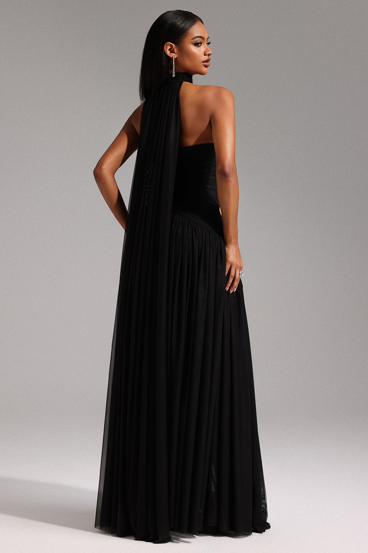 Neal Sleeveless Hollow Out Maxi Dress D241204402