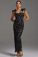 Lucretia Sleeveless Lace Bow Maxi Dress by Bella Barnett