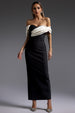 Lala Off-The-Shoulder Fold Bandage Maxi Dress by Bella Barnett
