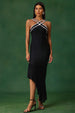 Nialla Sleeveless Diamond Flounce Bandage Maxi Dress by Bella Barnett