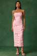 Gayu Sleeveless Bow Wrinkles Midi Dress by Bella Barnett