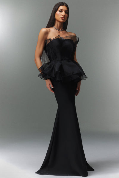 Oria Sleeveless Fishtail Bandage Maxi Dress by Bella Barnett