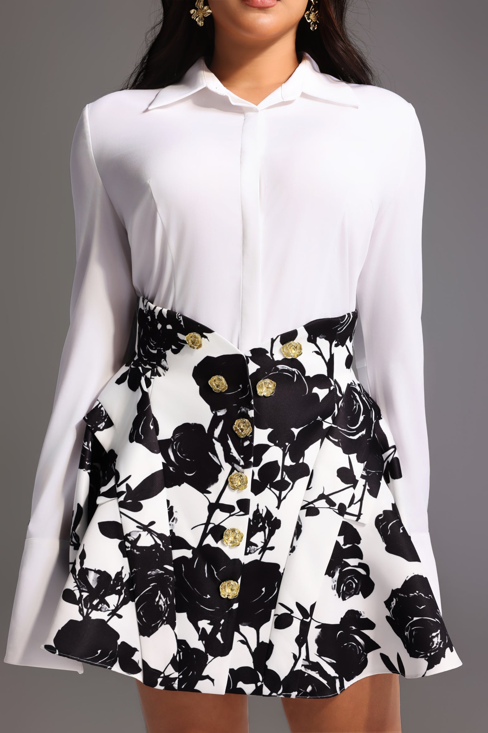 Uana Printing Mini Dress D241201219