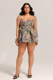 Hester Sleeveless V-Neck Lacing Flounce Mini Dress by Bella Barnett