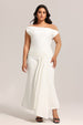 Paulina Oblique Shoulder Sleeveless Folds Midi Dress by Bella Barnett