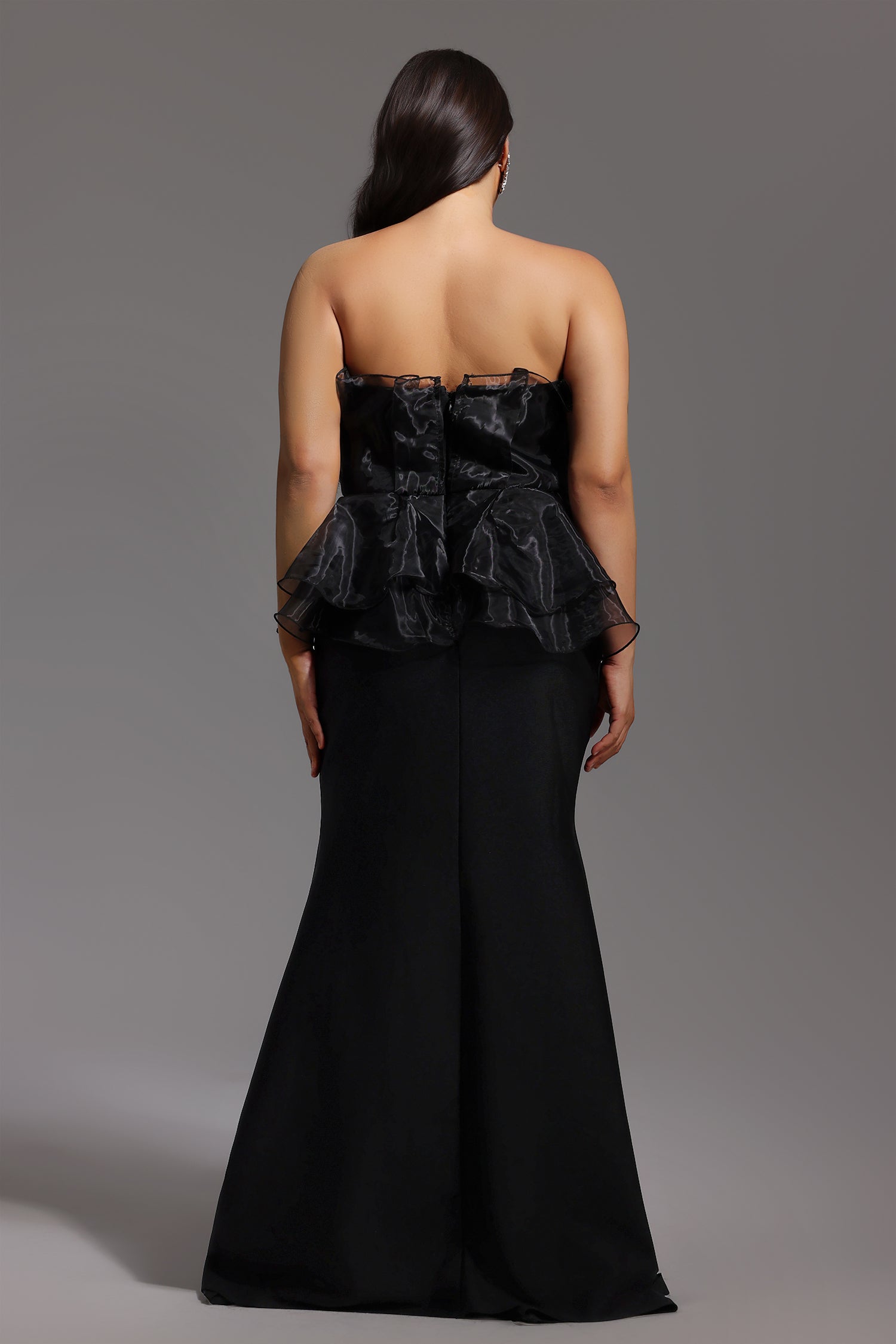 Oria Sleeveless Fishtail Bandage Maxi Dress D250201579