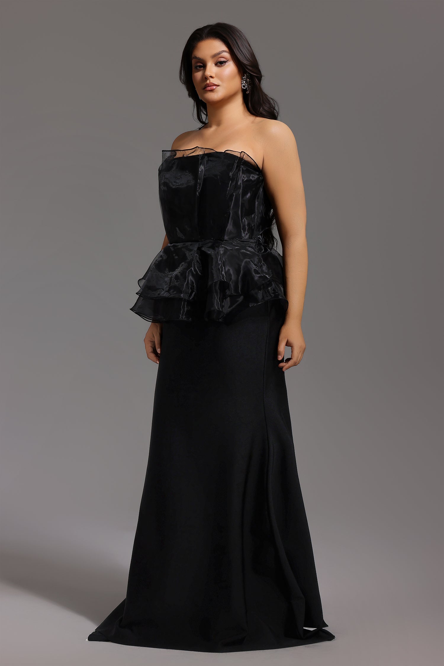 Oria Sleeveless Fishtail Bandage Maxi Dress D250201579