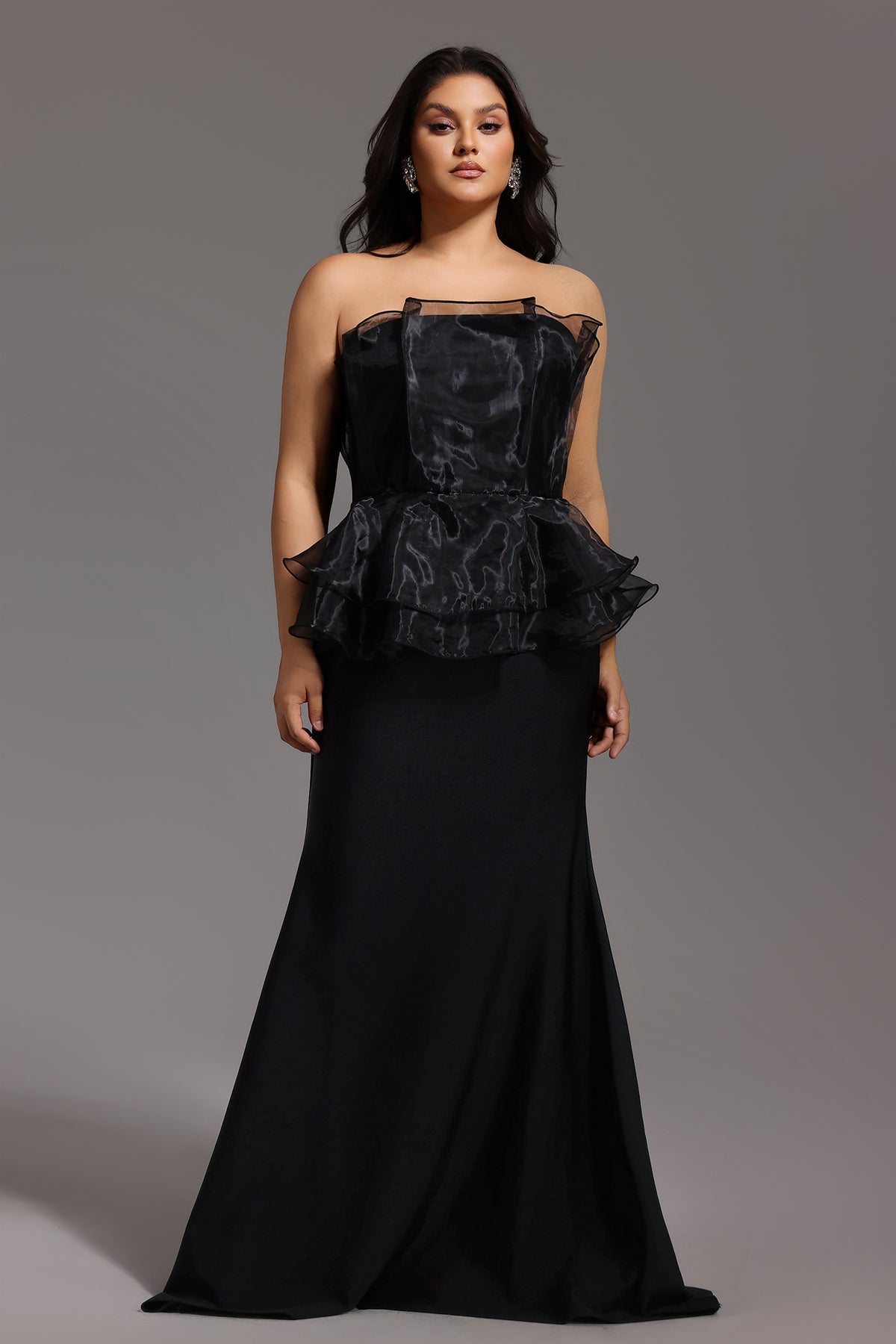 Oria Sleeveless Fishtail Bandage Maxi Dress D250201579