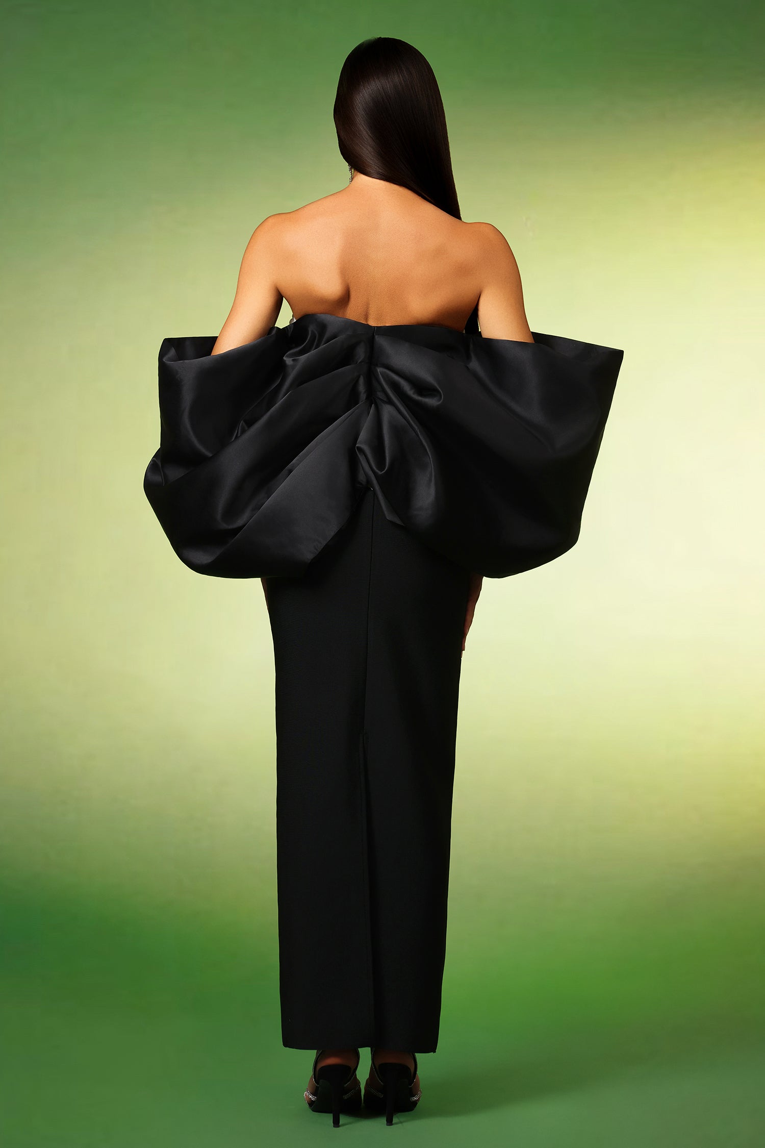 Fabiola Sleeveless Bow Bandage Maxi Dress D250702402