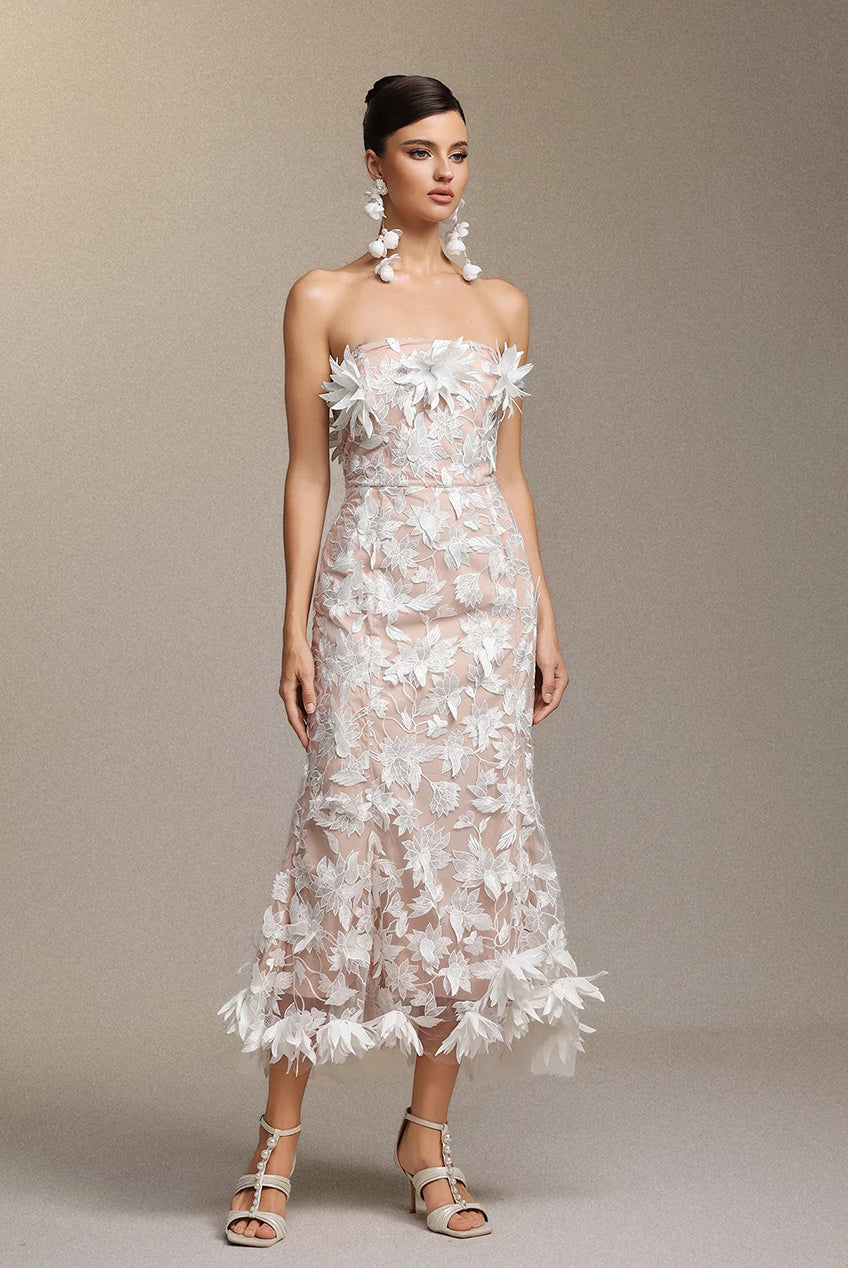 Kater Sleeveless Flowers Lace Maxi Dress D250401524