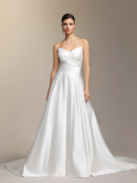 Faran Strapless Maxi Wedding Dress by Skye&Iris
