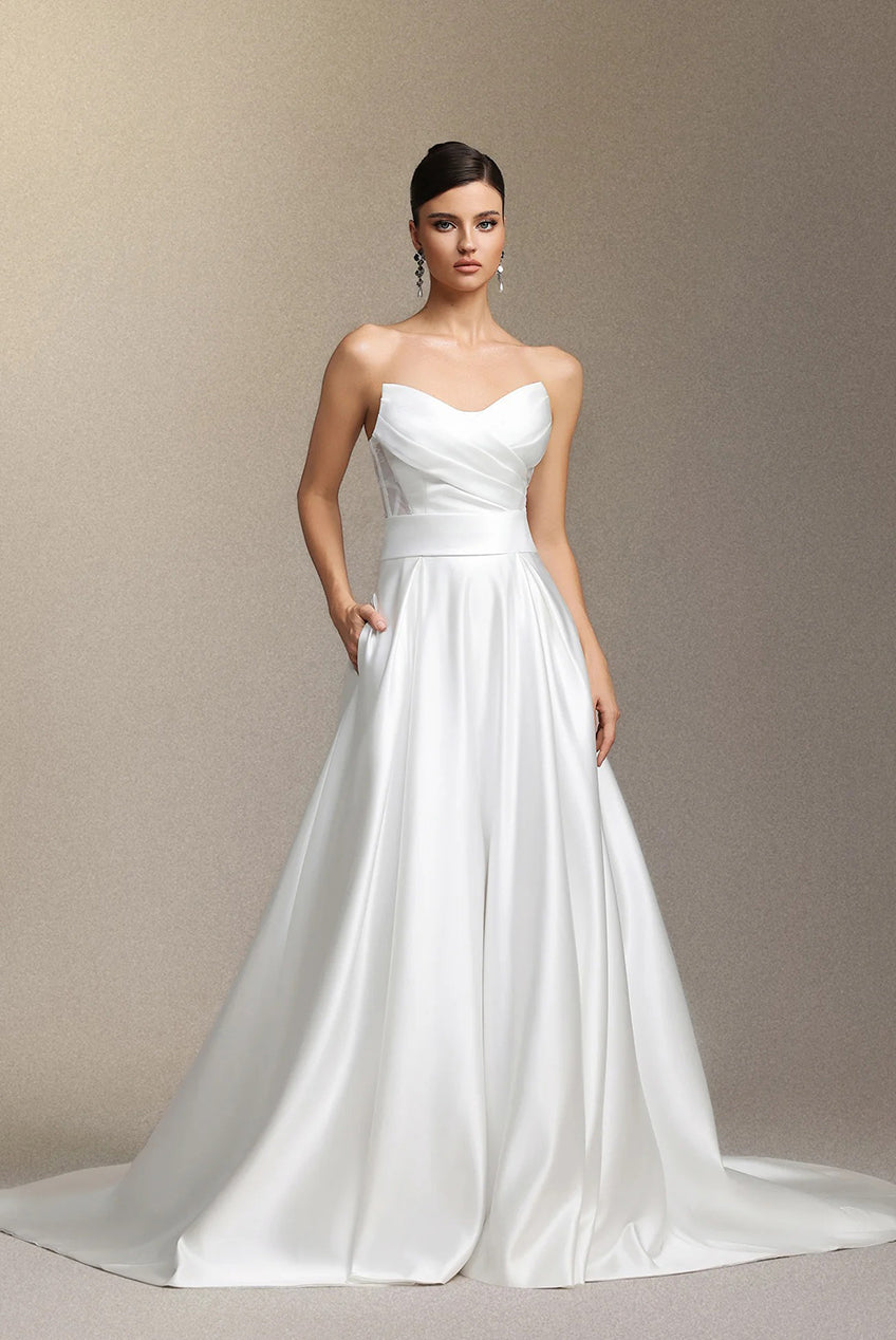 Faran Strapless Maxi Wedding Dress W250706338