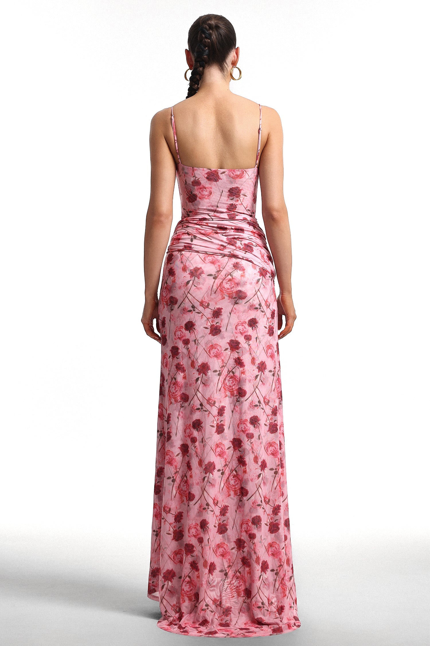 Moto Pink Floral Print Cami Maxi Dress D250703403