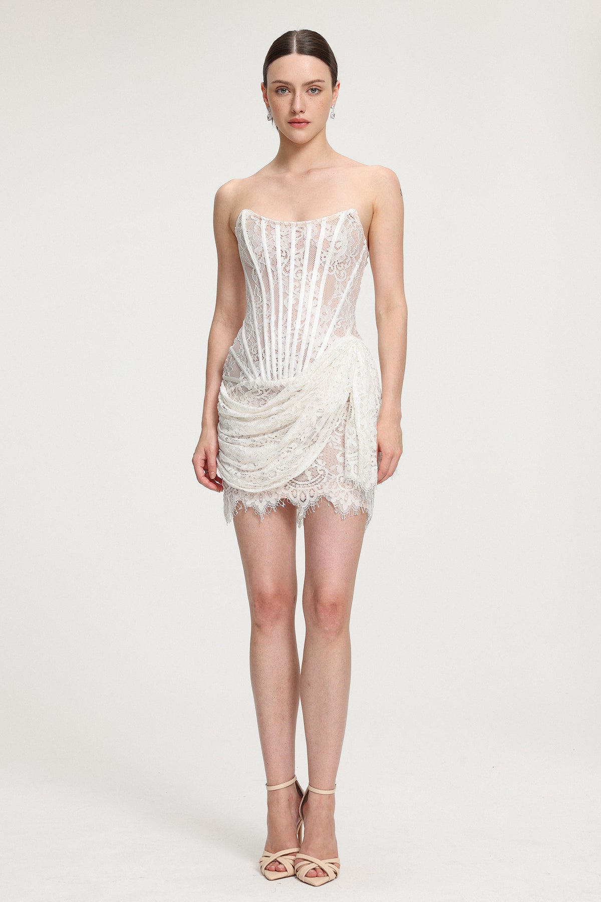 Lace Corset Mini Dress R2509GS030