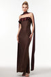 Zainab Elegant Contour Rhinestone Knit Maxi Dress by Bella Barnett