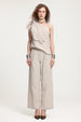 One-Shoulder Ruffled Top With Wide-Leg Pants Set by Skye&Iris