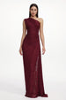 Finch Romantic Contour Sleeveless Ruched Lace Knit Maxi Dress by Bella Barnett