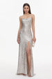 Fagra Glamorous Contour Sleeveless High Slit Sequin Maxi Dress by Bella Barnett