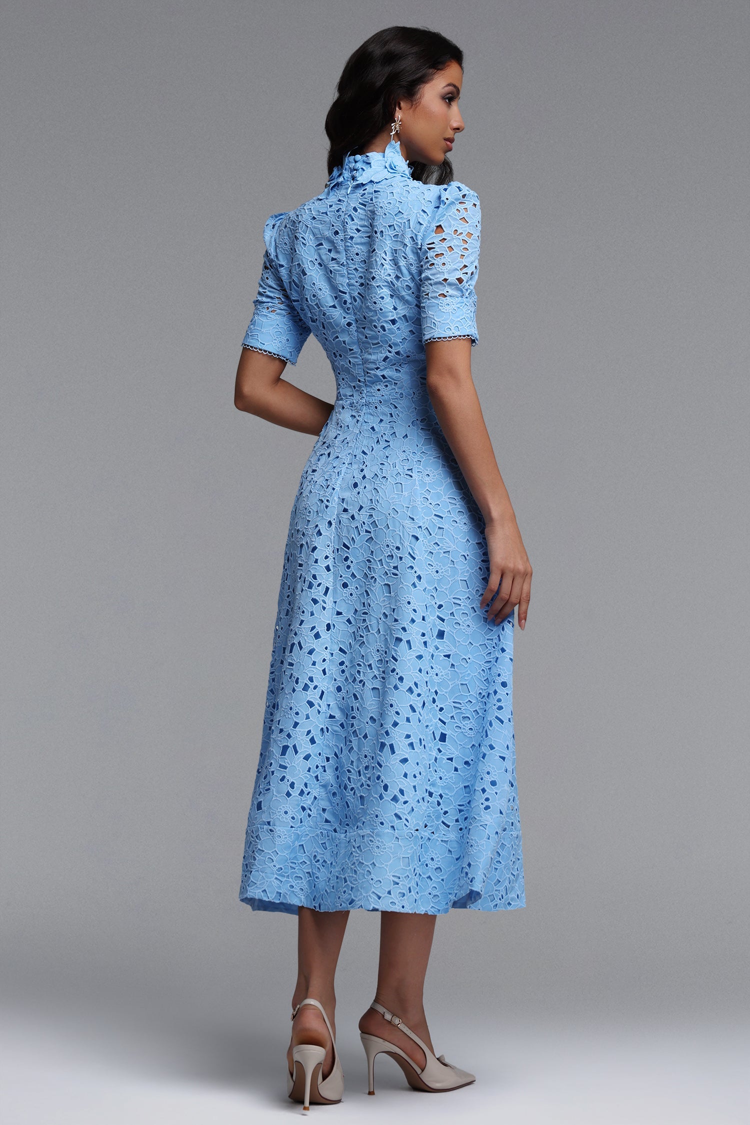 Kitsu Short Sleeve Midi Dress C260450141