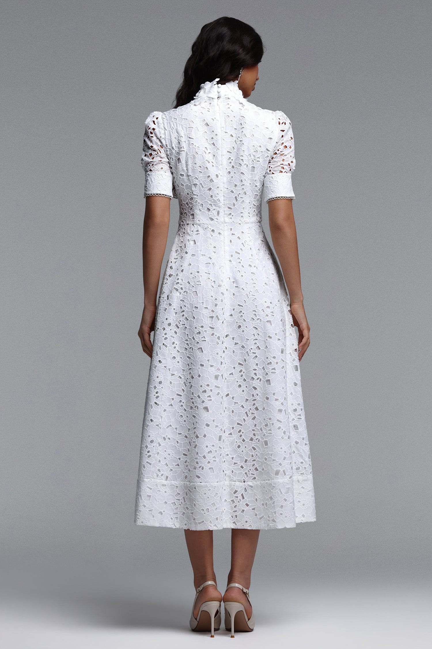 Kitsu Short Sleeve Midi Dress C260430035