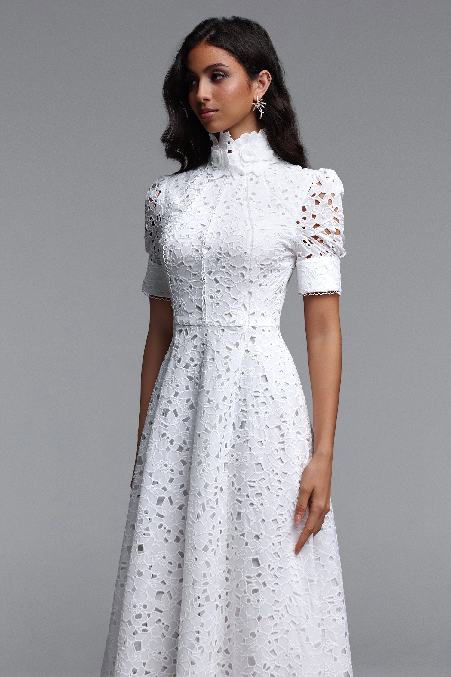 Kitsu Short Sleeve Midi Dress C260430035