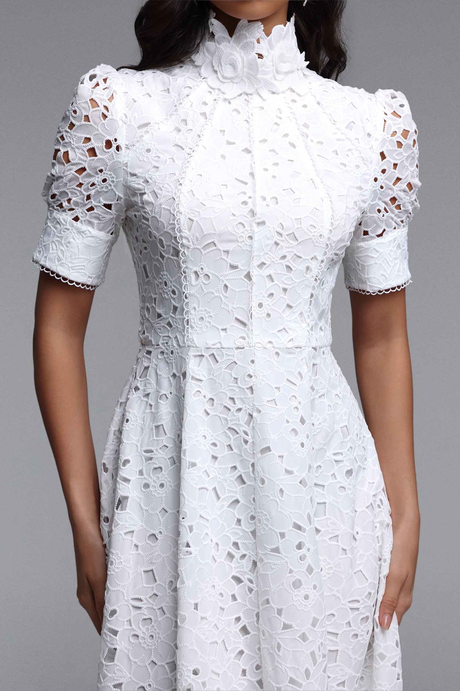Kitsu Short Sleeve Midi Dress C260430035