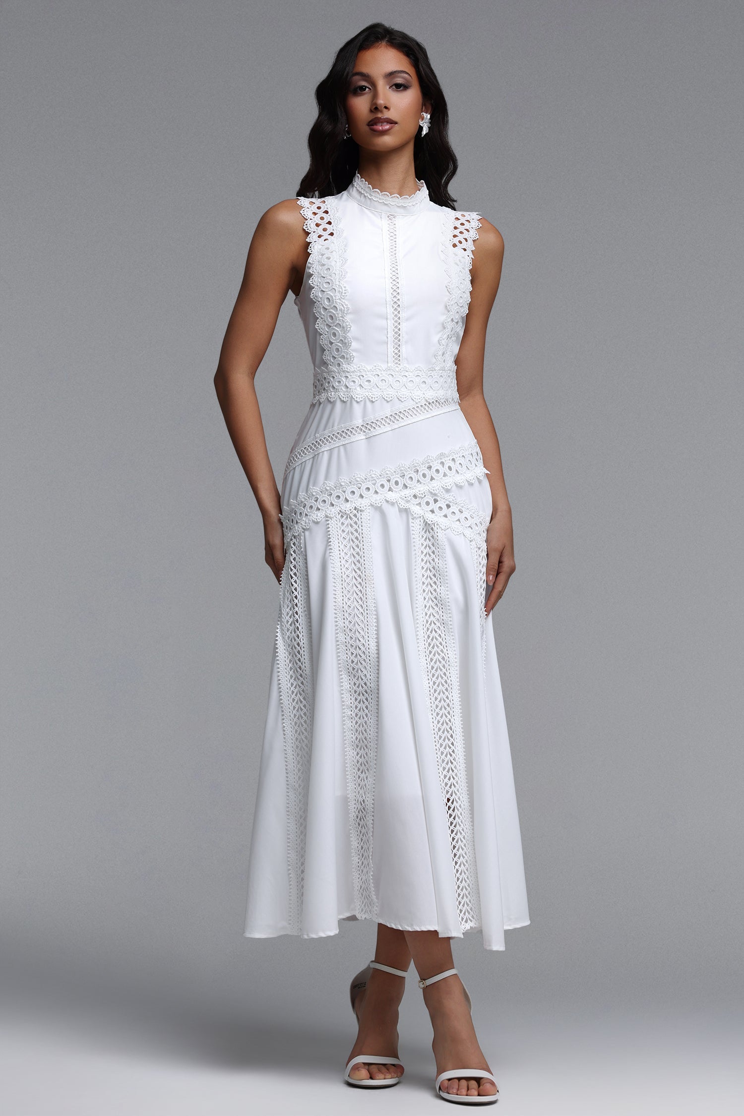 Inez Resort Contour Sleeveless Woven Maxi Dress C260500010