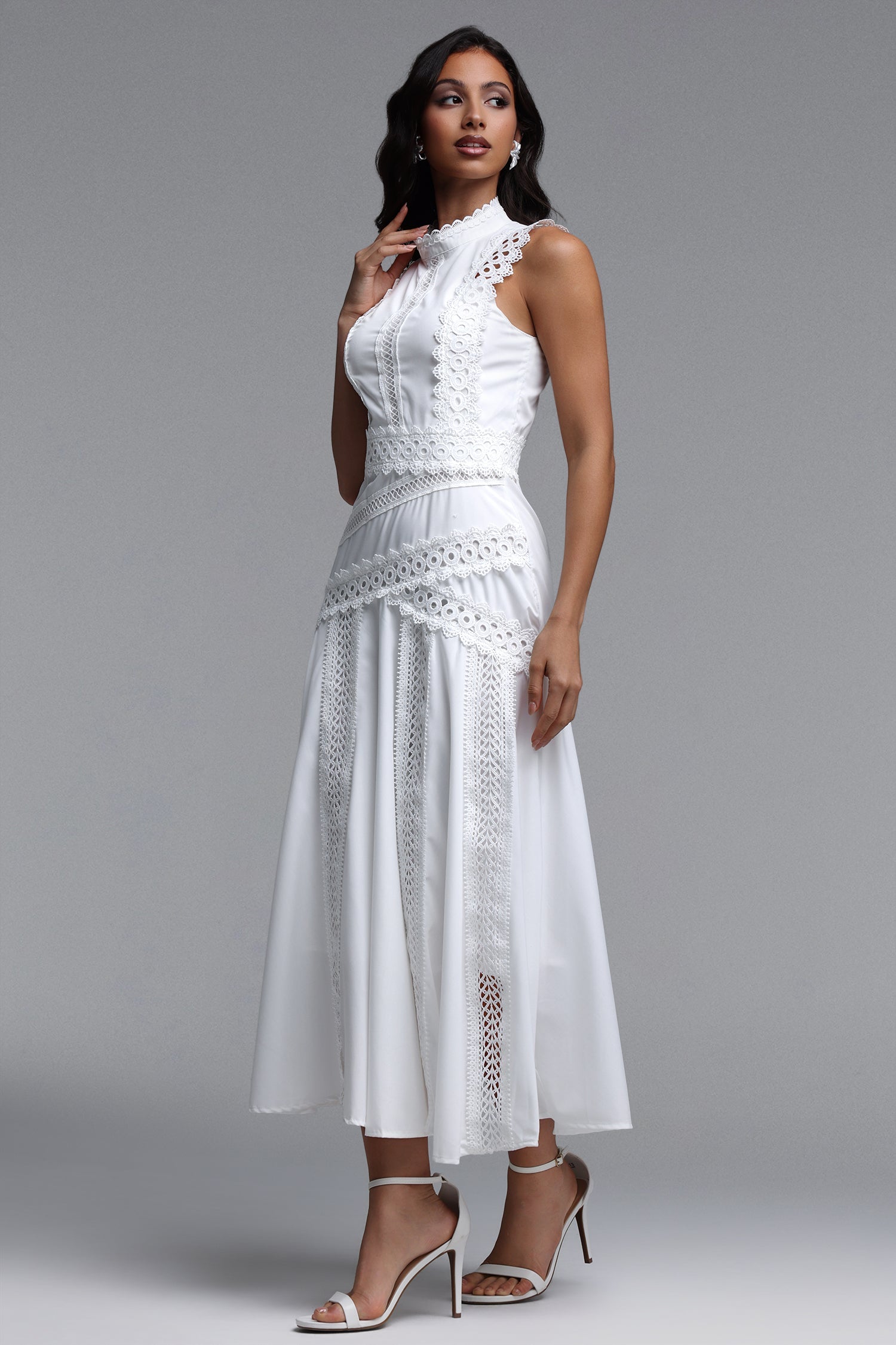 Inez Resort Contour Sleeveless Woven Maxi Dress C260500010