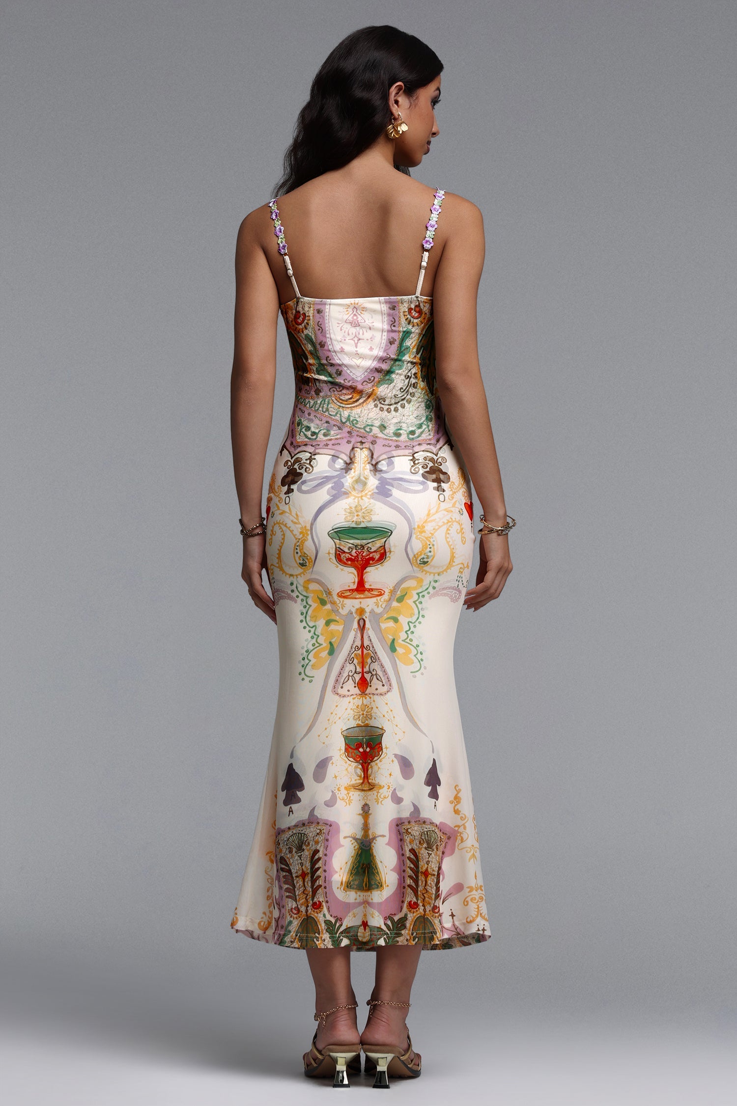 Xapana Resort Contour Sleeveless Mesh Maxi Dress C260500051