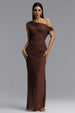 Ottilie Maxi Dress Plum Brown by Bella Barnett