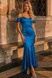 Satin Cami Strap Ruffle Detail Bodycon Dress In Teal by Chi Chi London