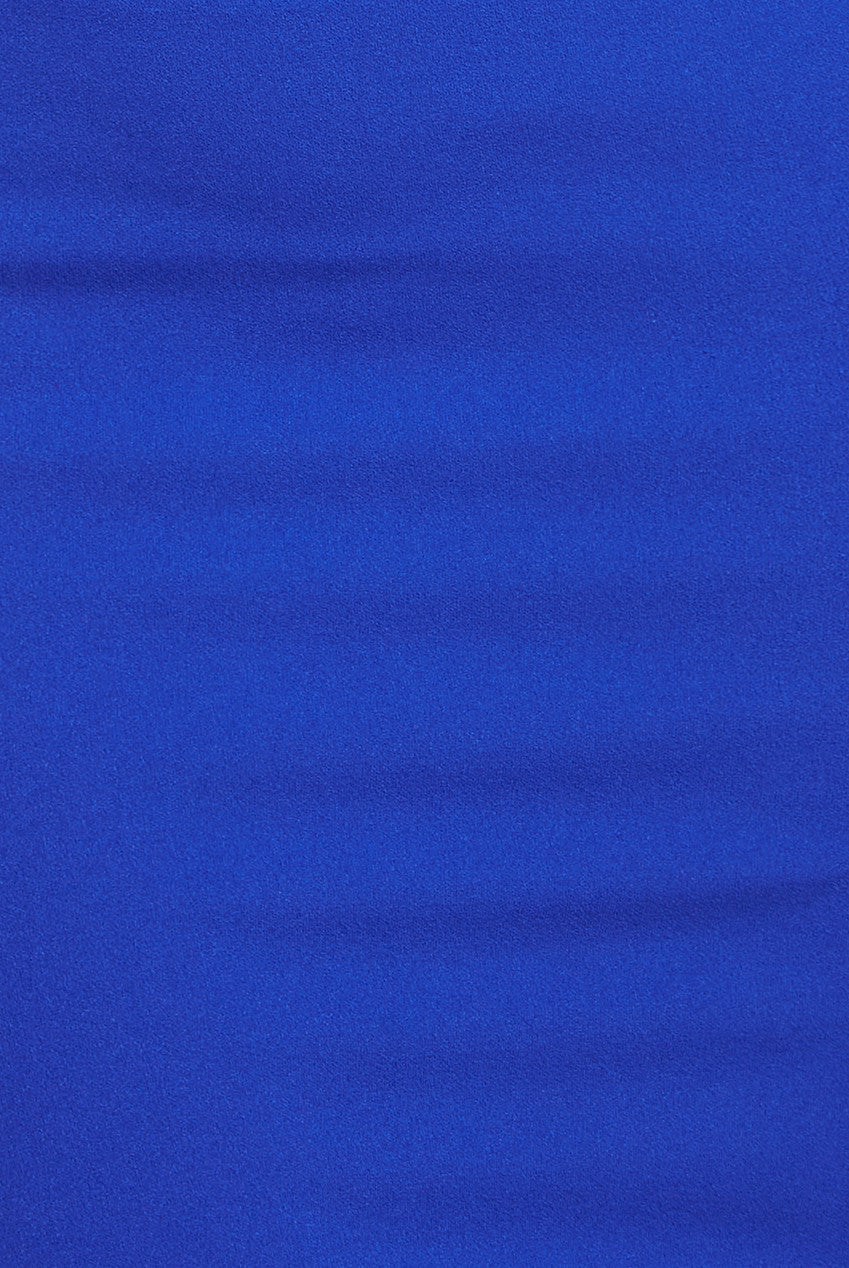 Scuba Crepe Asymmetric Neck Midi Dress - Royal Blue DR4284