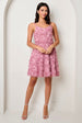 Sleeveless Fit And Flare Dress In Pink by Chi Chi London